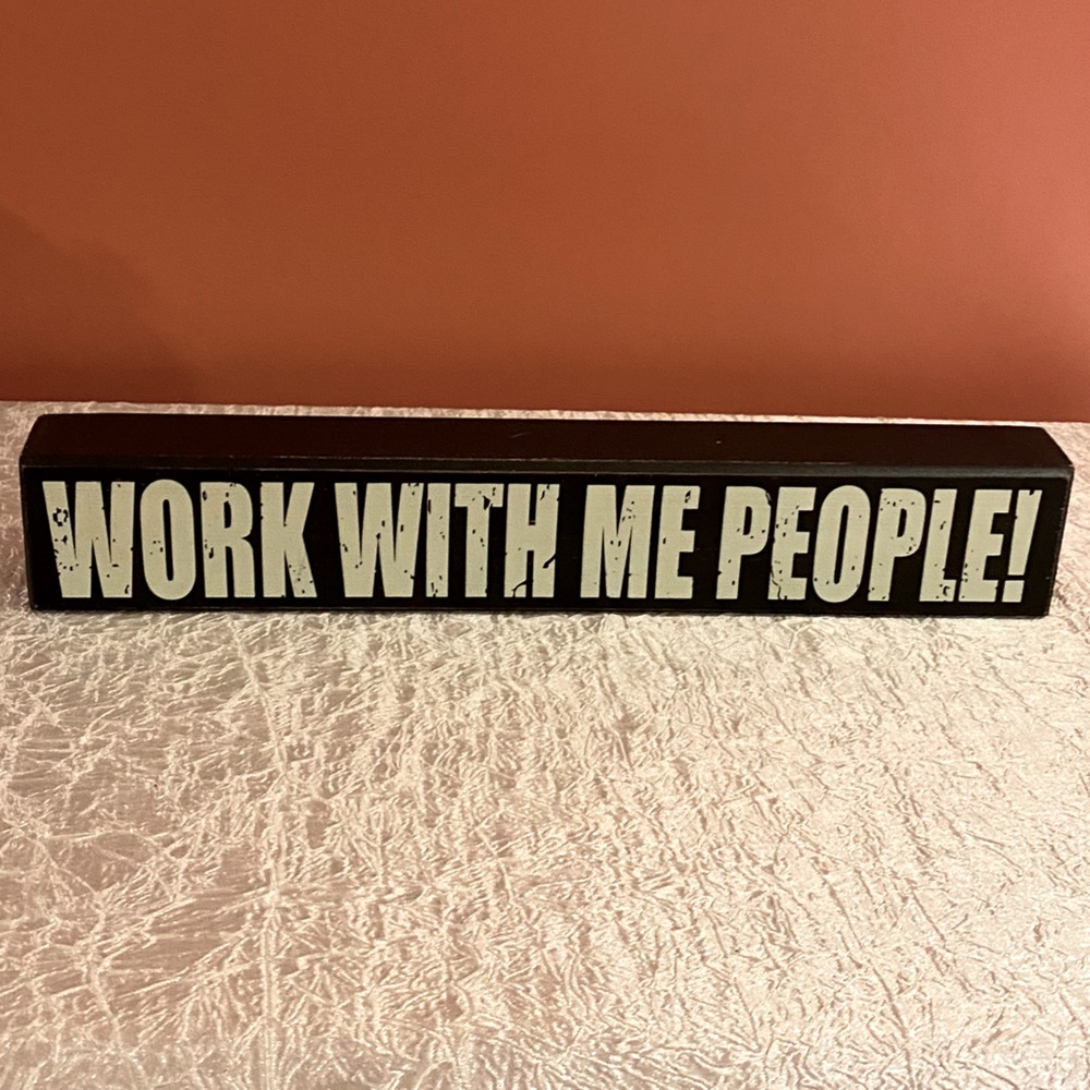 Wooden sign